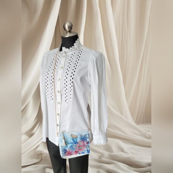 Diamond Painting Butterfly and Flower Cross body/Clutch  Art Bag - Picture 2 of 7